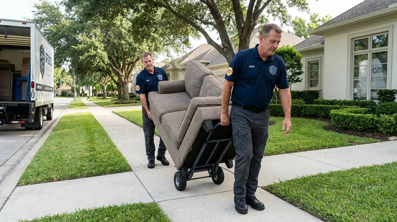 Local residential moving crew loading furniture in Grand Canyon, AZ