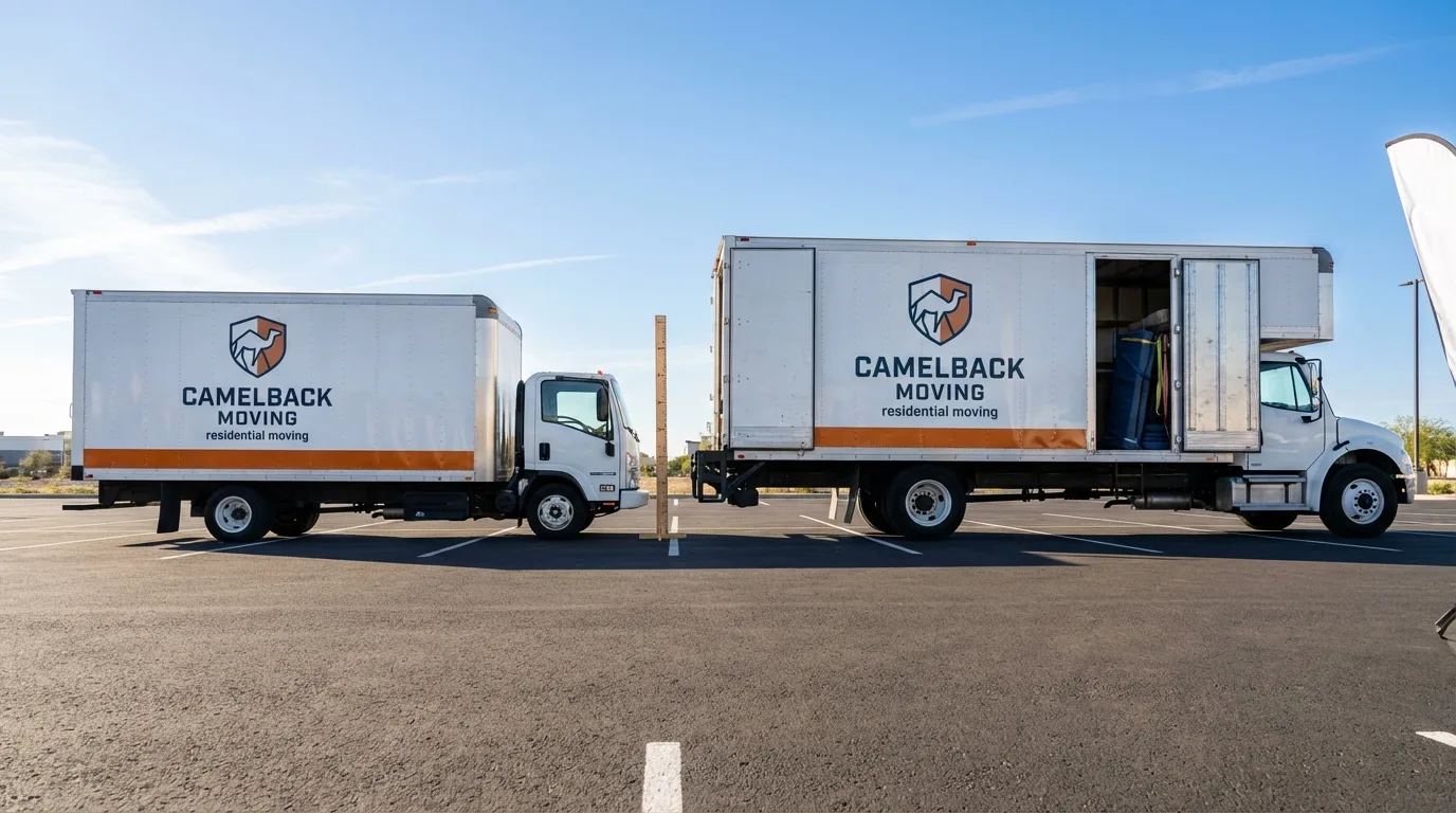 Moving truck size capacity guide in Grand Canyon